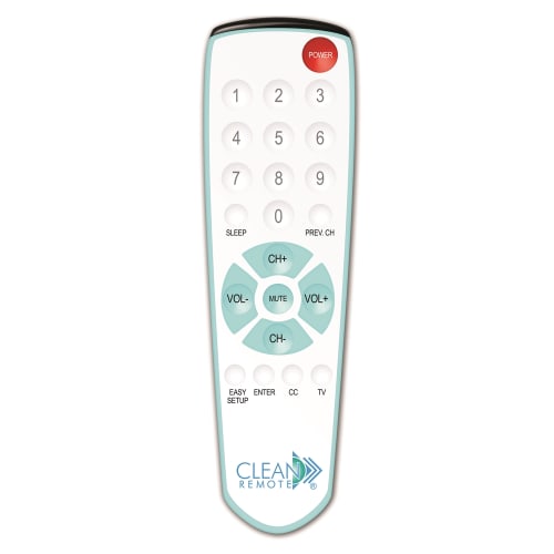 Clean Remote® Universal TV Remote Control, White